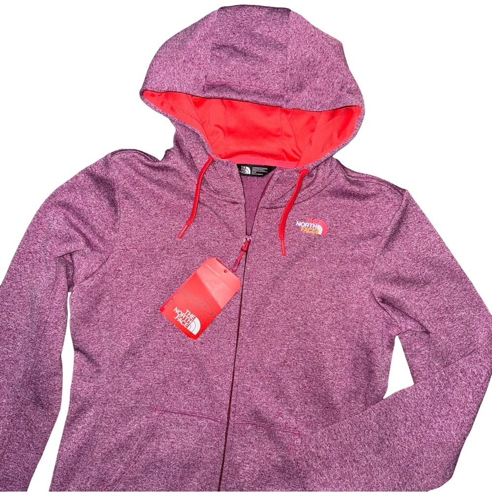💙💖The North Face Purple Full Zip Logo Hoodie Jacket Gorp Outdoor Winter